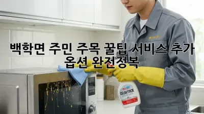 백학면 주민 주목! 꿀팁🍯 서비스 추가 옵션 완전정복!
