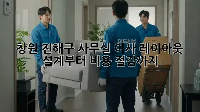 창원 진해구 사무실 이사? 레이아웃 설계부터 비용 절감까지!